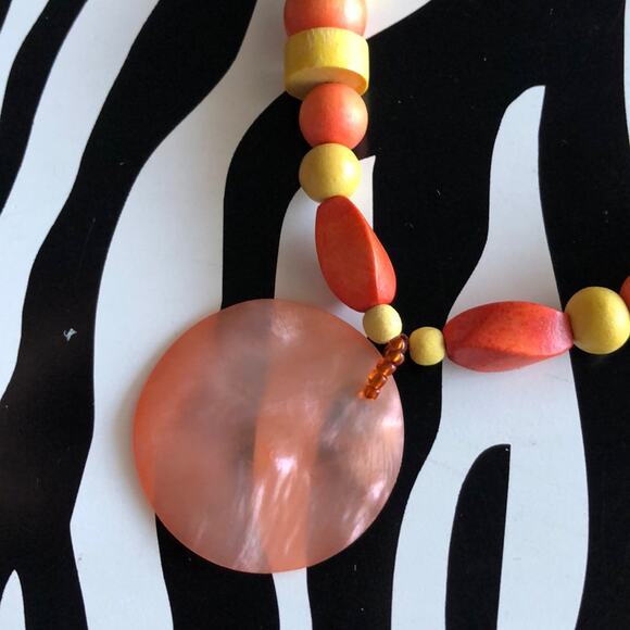 3 for $30 Stephan & Co. Orange and Yellow Necklace - Picture 2 of 5